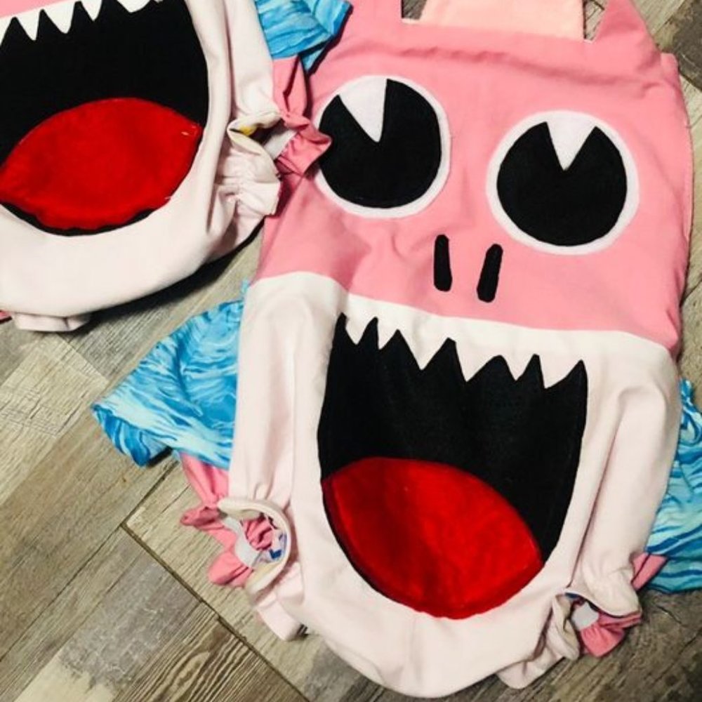 baby shark romper